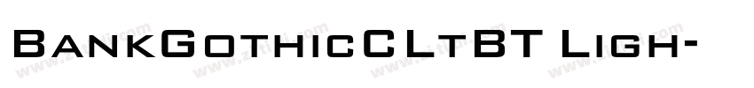 BankGothicCLtBT Ligh字体转换